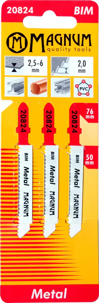 Magnum Pistosahanterä 3kpl BIM 2,0/76mm - Pistosahanterät - 0001155 - 1