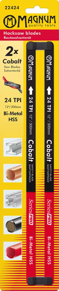 Magnum Rautasahanterä 2kpl Cobalt 24T - Sahanterät - 0001145 - 1