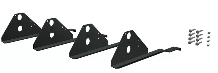 Markki Kiinnikepaketti Tiilikatolle (4kpl/pkt) RR33 Musta - Lumiesteet - 0020455 - 1