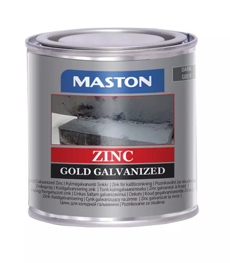 Maston sinkki Kylmägalvanointi 250ml, siveltävä - Metalli- ja ruosteenestomaalit - 0000205 - 1