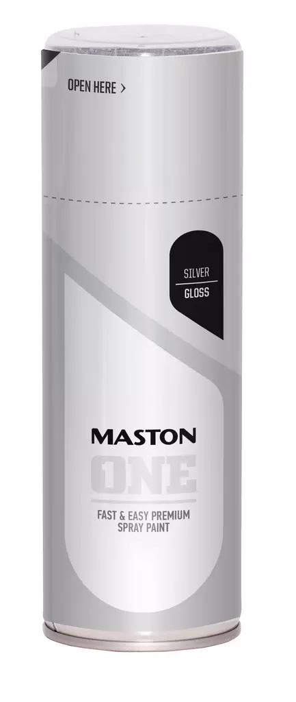 Maston spraymaali ONE - Hopea 400ml - Spraymaalit - 0000115 - 1