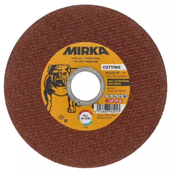 Mirka Multi Katkaisulaikka 125x1,0mm - Katkaisulaikat - 0007015 - 1