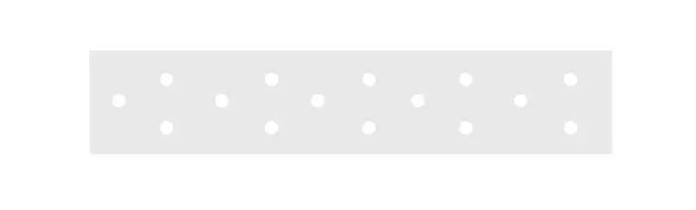 Naulauslevy 40x200x2mm valkoinen - Naulauslevyt - 0012395 - 1