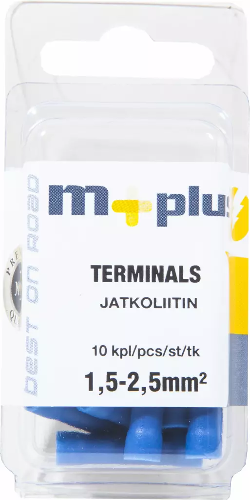 M+ jatkoliitin 1,5-2,5mm² sininen 10kpl - Johdot ja asennustarvikkeet - 0008265 - 1