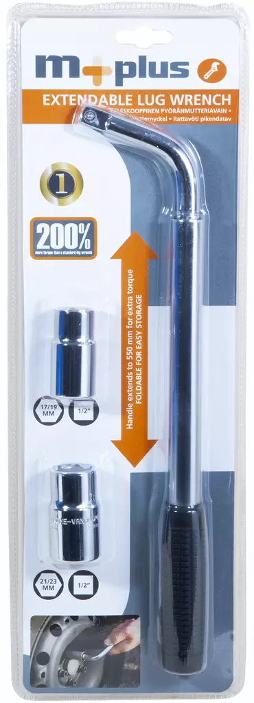 M+ pyöränmutteriavain 17/19/21/23 mm - Renkaanvaihtotyökalut - 0008205 - 1