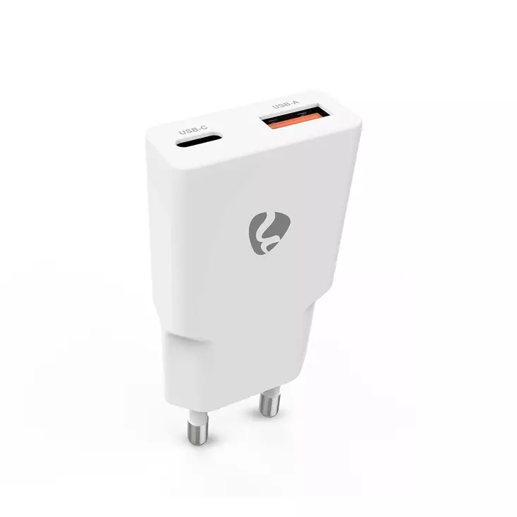 Nedis GaN USB-Pikalaturi USB-C PD 20W + USB-A 18W - Puhelintarvikkeet - 0021065 - 1