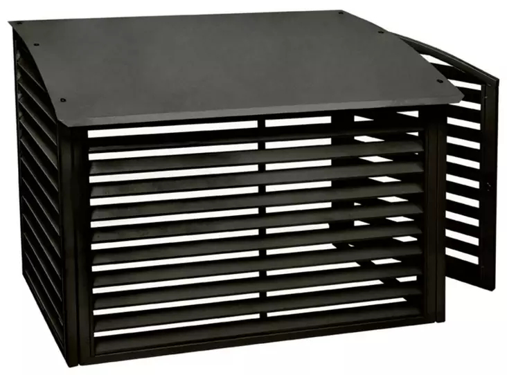 Nord Aslak ulkoyksikön suojakotelo musta - Lämpöpumpun asennustarvikkeet - 0017585 - 1