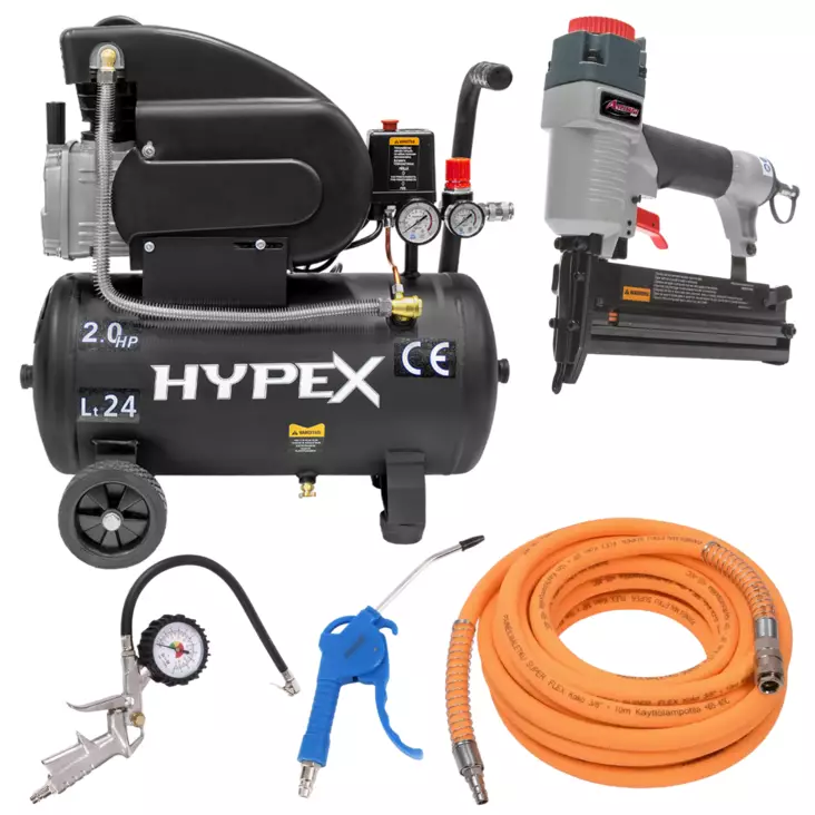 Paineilmasarja kompressori+työkalut - Kompressorit - 0019385 - 1