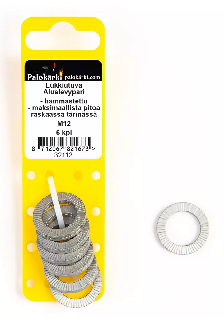 Palokärki Lukkiutuva Aluslevypari M12 6pr - Aluslevyt ja korilaatat - 0020635 - 1