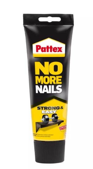 Pattex asennusliima No More Nails Strong & Easy 200ml tuubi - Liimamassat ja tiivistysmassat - 0001515 - 1