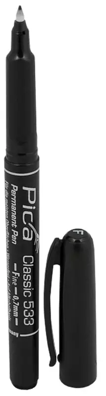 Pica Merkintätussi musta ohut F 0,7mm - Merkkauskynät ja tussit - 0022355 - 1