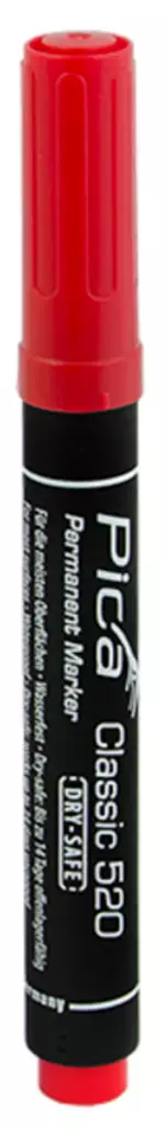 Pica Merkintätussi pyöreä punainen 1-4mm - Merkkauskynät ja tussit - 0022345 - 1