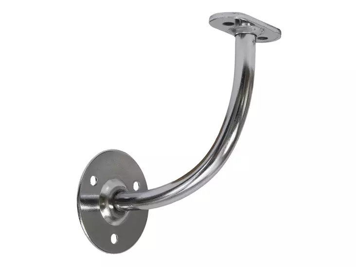 Pisla kaiteenkannatin syvyysmitta 80mm kromattu - Hyllykiskot ja kannakkeet - 0001815 - 1