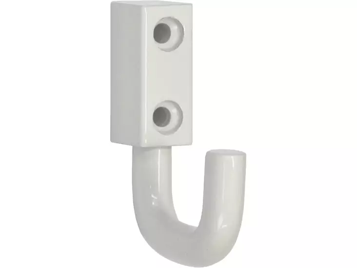 Pisla pyyhenaulakko 1-koukkuinen Onni valkoinen - Ruuvattavat naulakot - 0002015 - 1