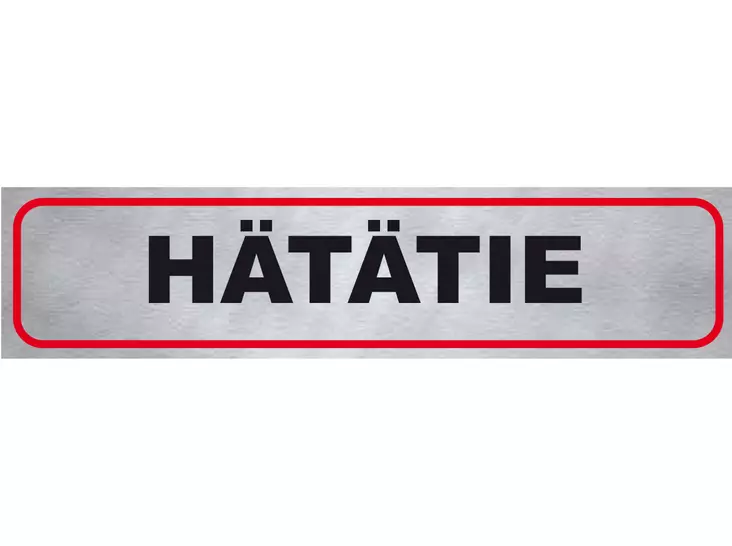 Pisla tarra "Hätätie" - Muut kyltit - 0002505 - 1