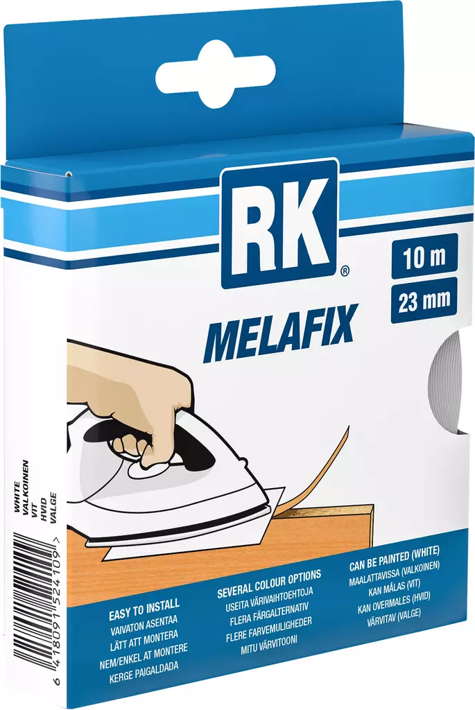 RK Melafix Reunanauha Valkoinen 10m x 23mm - Ikkuna- ja ovitiivisteet - 0008825 - 1