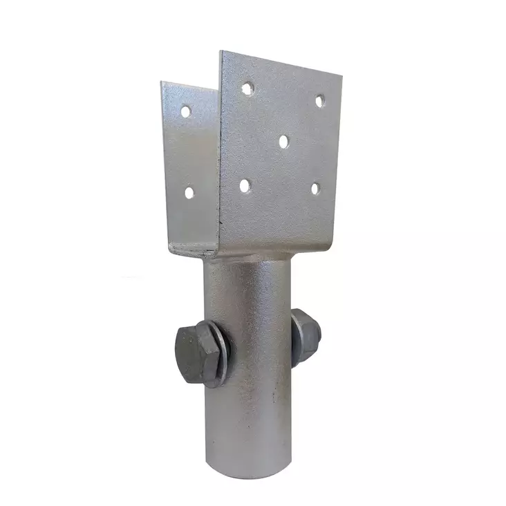 Ruuvipaalu U-kiinnike kiinteä 52x95mm - Ruuvipaalut ja teräsjalat - 0020575 - 1