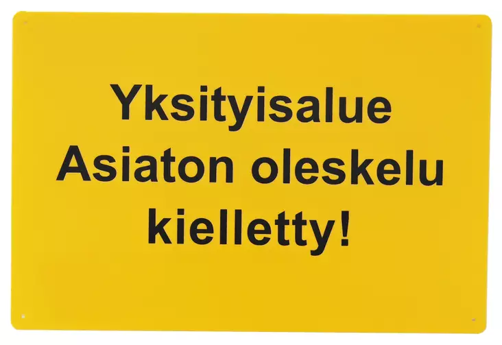 SafeMate Varoitusmerkki yksityisalue, 30 x 20 cm - Ohjekyltit - 0004045 - 1