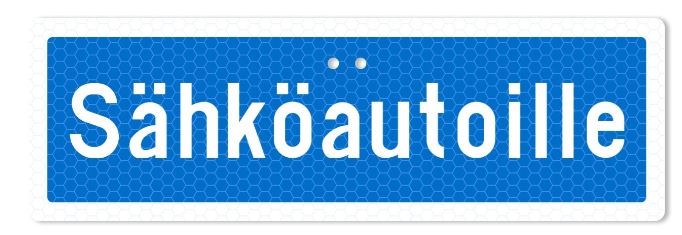 Sekure 3mm, 50x16cm Alumiinikyltti Sähköautoille - Ohjekyltit - 0017095 - 1