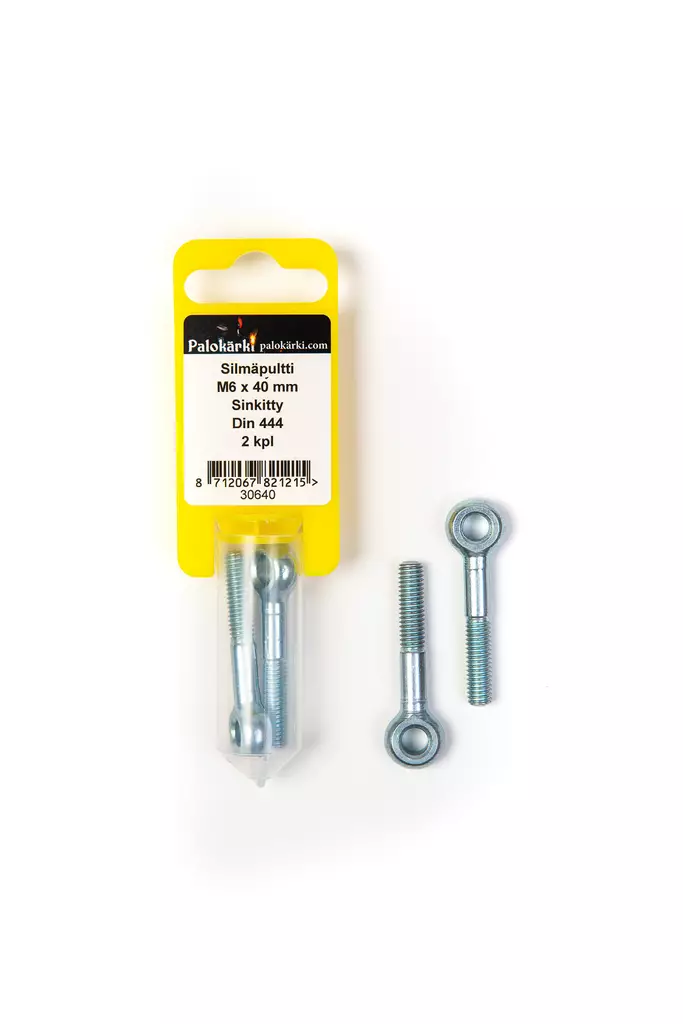 Silmäpultti M6 x 40mm 2kpl - Uraruuvit - 0001735 - 2