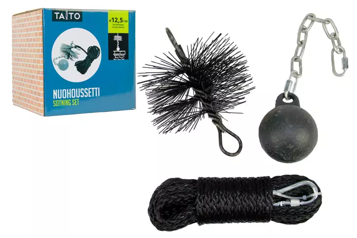 Taito nuohoussetti 125mm nylon - Tulisijatarvikkeet - 0005075 - 1