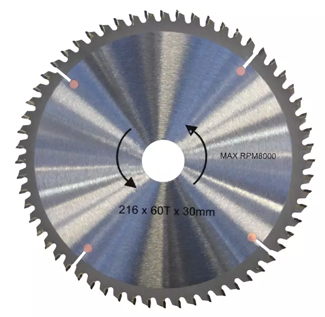 Tamo pyörösahanterä 216x60Tx30mm NEG AL - Pyörösahanterät sirkkeliin - 0002785 - 1