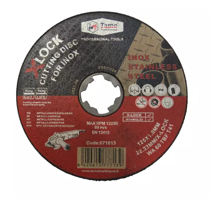 Tamo X-Lock Katkaisulaikka 125mm x 1,0mm - Katkaisulaikat - 0015775 - 1