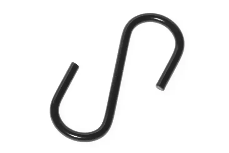 Tarmo S-koukku teräs musta 4kpl - Katto- ja kulmakoukut - 0009005 - 1