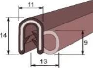 Tiivistenauha P-7058, 1m - Ikkuna- ja ovitiivisteet - 0012785 - 1