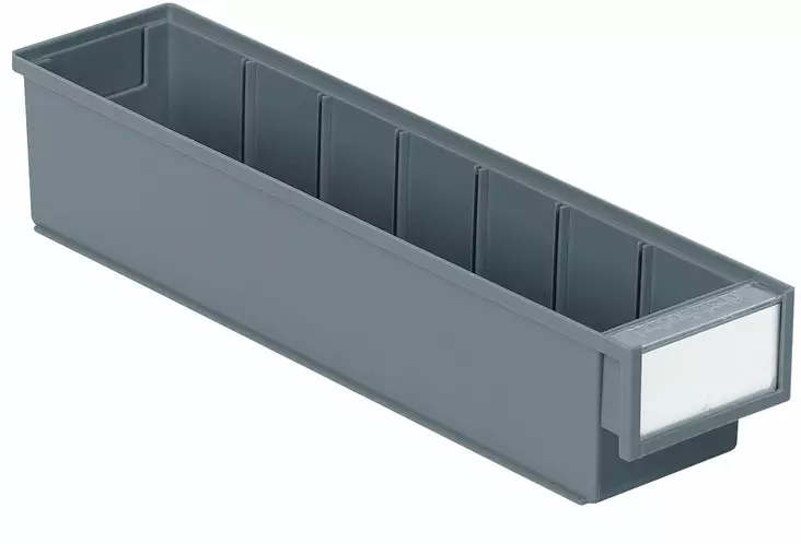Treston hyllylaatikko 400x92x82mm harmaa - Ottolaatikot ja varaosalaatikot - 0014085 - 1
