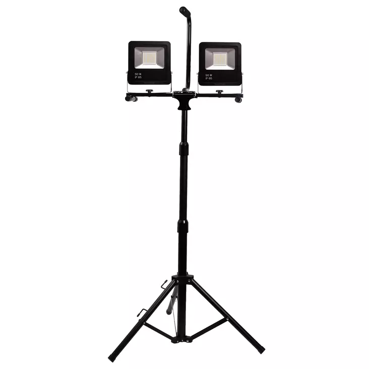 Valonheitin 2x50W + jalusta 1,7m - Työvalot ja valonheittimet - 0020365 - 1