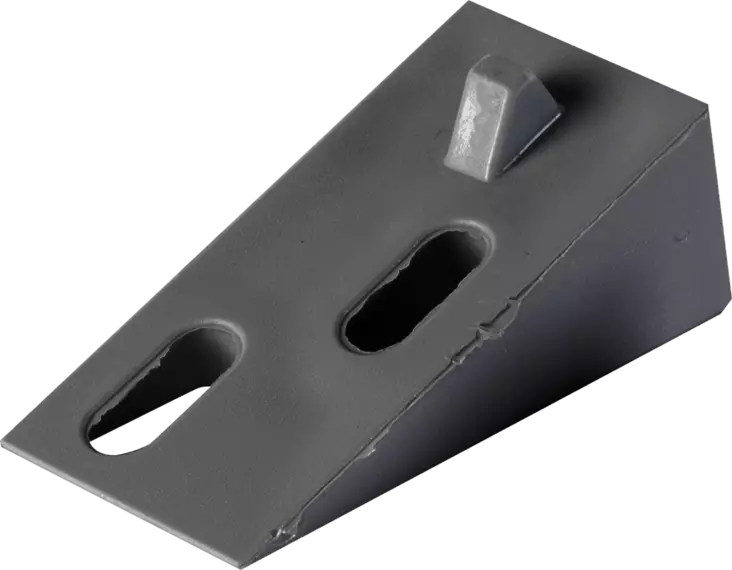 Vesikourun kannakkeen takakiila (muovia), paksu 1:2,5 musta - Rännit, räystäskourut - 0015975 - 1