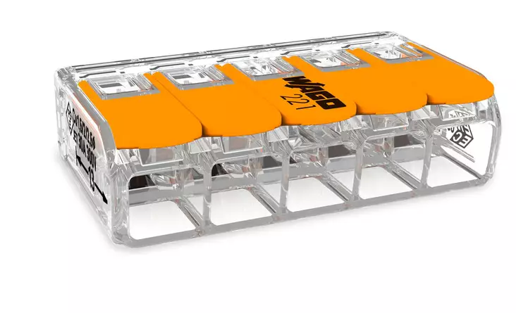 Wago vipurasialiitin 5-Nap 0,5-6mm² liitin 15kpl - Liittimet ja tarvikkeet - 0007545 - 1