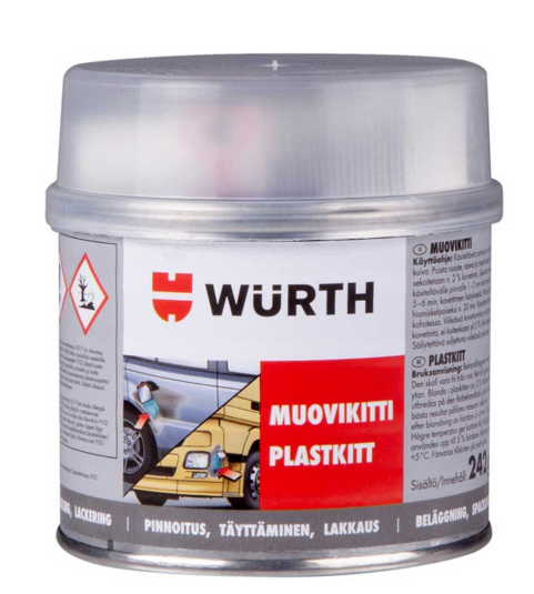 Wurth muovikitti/ muovipakkeli 250g - Kitit ja tasoitteet - 0010575 - 1