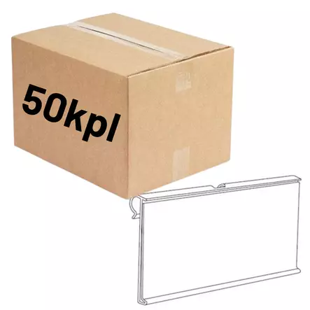 F Etiketinpidin piikkiin 39x75mm 50kpl - Kirjoitusvälineet - 0021496 - 1