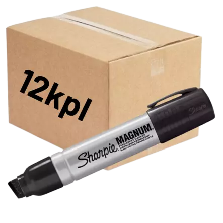 Huopakynä Sharpie Magnum musta 12kpl - Merkkauskynät ja tussit - 0022486 - 1