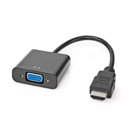 Nedis HDMI-VGA Naaras+3.5mm naaras 0.20m - Tietokonetarvikkeet - 0007046 - 1