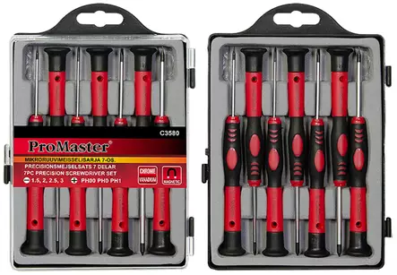 Promaster Microruuvimeisselisarja SL-PH 7-os. - Tarkkuusmeisselit ja -sarjat - 0005896 - 1
