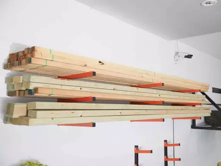 Puutavaran säilytysteline 2kpl - Varastohyllyt - 0021366 - 2