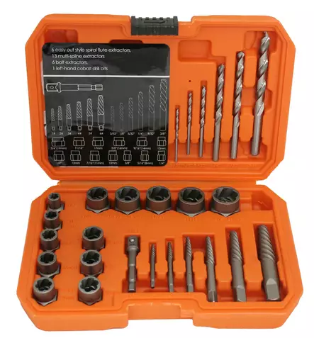 Vastakierresarja 26-os. hylsyt/tapit/terät - Kierretyökalusarjat - 0006736 - 1