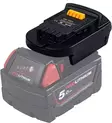 Akkuadapteri Milwaukee 18V akku - Dewalt 18V runko - Akkuadapterit - 0018226 - 1