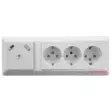Etherma Vikavirtasuojattu kulmapistorasia 3-os IP20 - Pinta-asennus rasiat ja kytkimet - 0014046 - 1