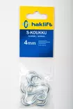 Haklift s-koukku 4mm 5kpl - Katto- ja kulmakoukut - 0003366 - 1
