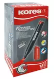 Huopakynä Kores Permanent XP2, punainen, viisto 12kpl (LTK) - Merkkauskynät ja tussit - 0019286 - 1