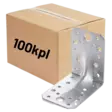 Kulmalevy RST A2 90x90x65x2,5mm vahvistettu 100kpl (LTK) - Kulmalevyt - 0022376 - 1