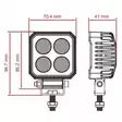 Led työkonevalo 24W (Osram 4x6W) - Työkonevalot - 0012976 - 3