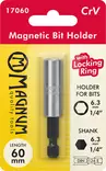 Magnum Magneettipidin Bits 1/4" 60mm - Ruuvauskärjen pitimet - 0000996 - 1