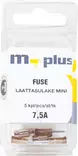 M+ MINI laattasulake 7,5 A ruskea 5kpl - Sulakkeet ja rasiat - 0008256 - 1