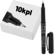 Pica Merkintätussi musta ohut F 0,7mm 10kpl - Merkkauskynät ja tussit - 0022356 - 1