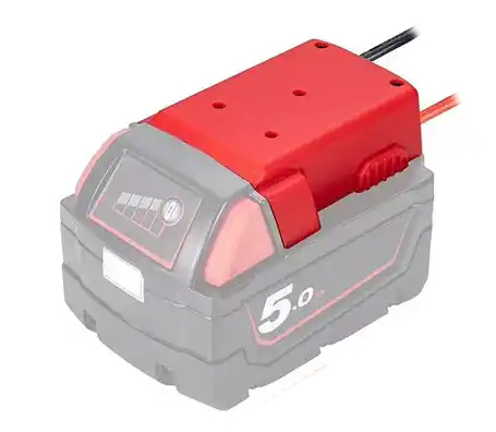 Akkuadapteri Milwaukee 18V akku - Kaapelit - Akkuadapterit - 0017296 - 1